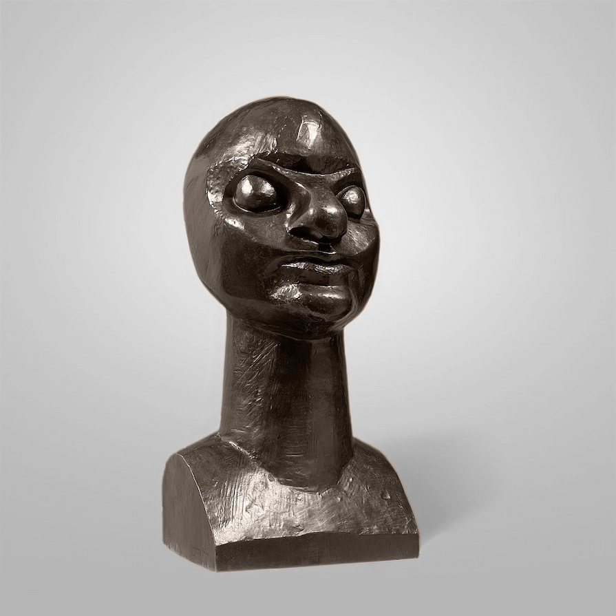 Cabeza de mujer futurismo