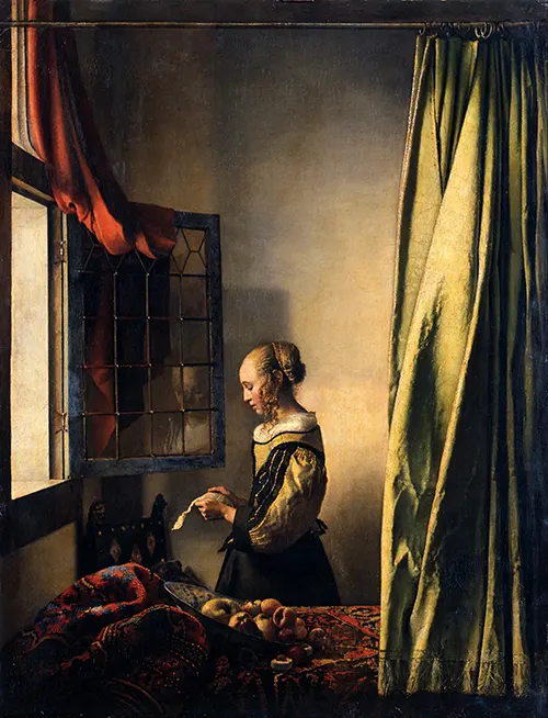 Muchacha leyendo una carta